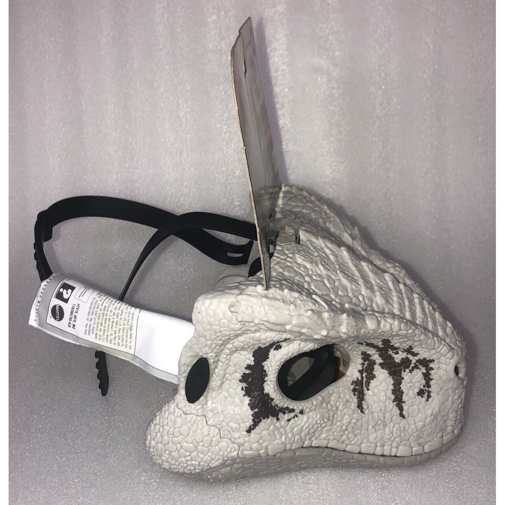 Jurassic World Chaos Theory ATROCIRAPTOR GHOST DINOSAUR MASK With Roar Sound NEW - Picture 9 of 13